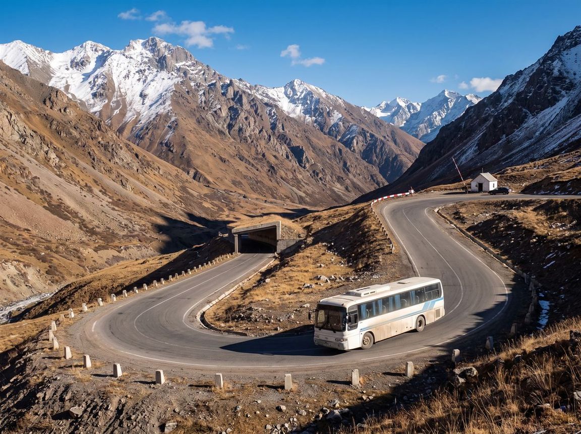 State Route 1 below the Fergana Gateway